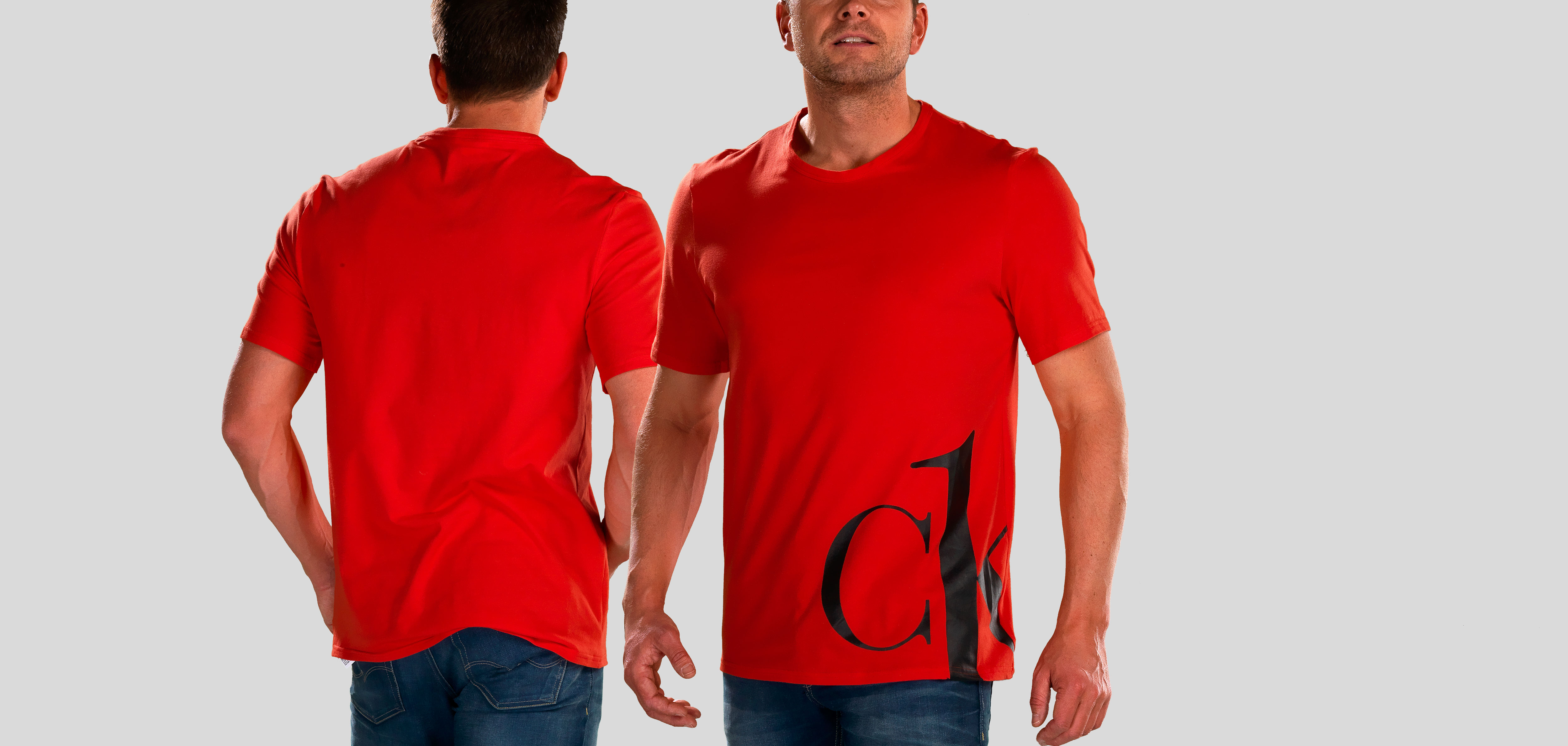 calvin klein shirt rood