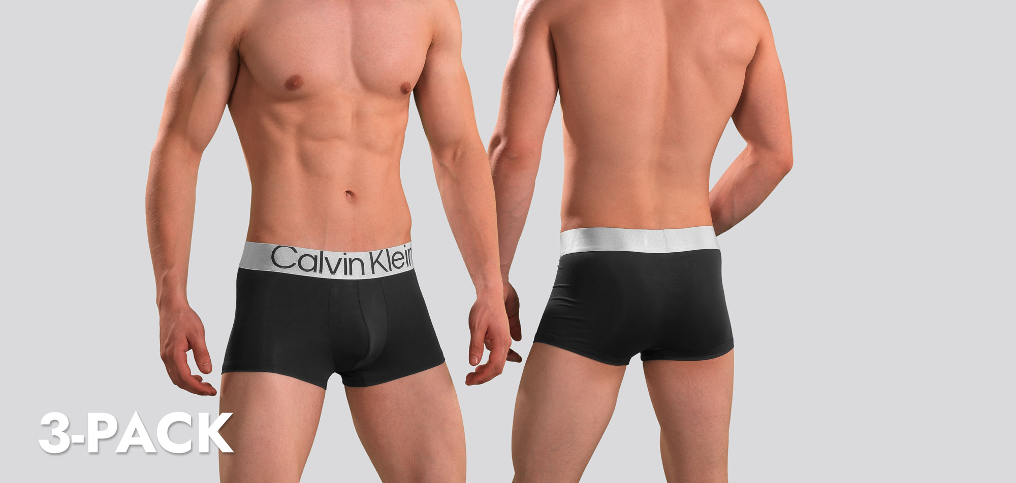 Calvin Klein, 3 Pack Low Rise Boxer Shorts Mens
