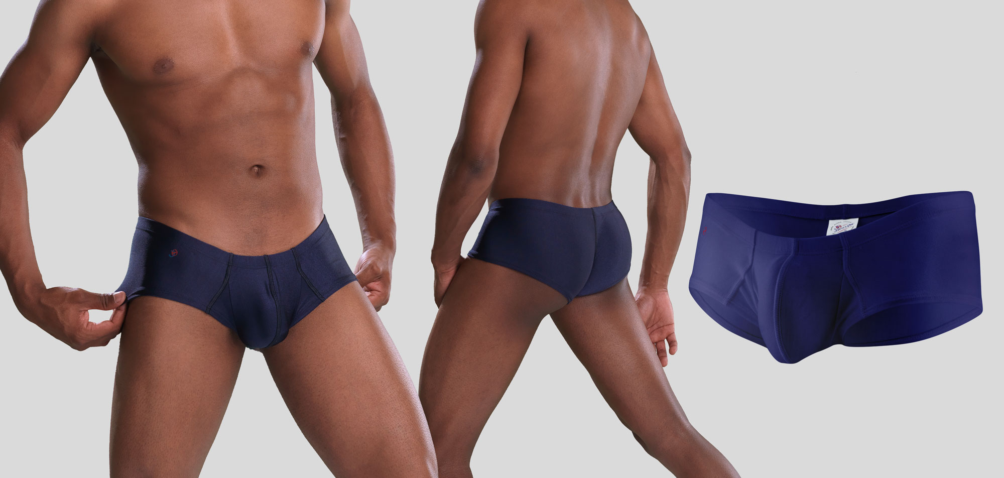 Joe Snyder JS 13 Blue Line Cheek Boxer, Underwear - Boxers